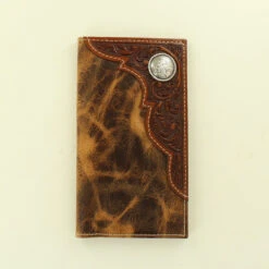 Ariat Distressed Tan Leather Rodeo Wallet