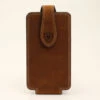 Ariat Brown Double Stitched Cell Phone Case