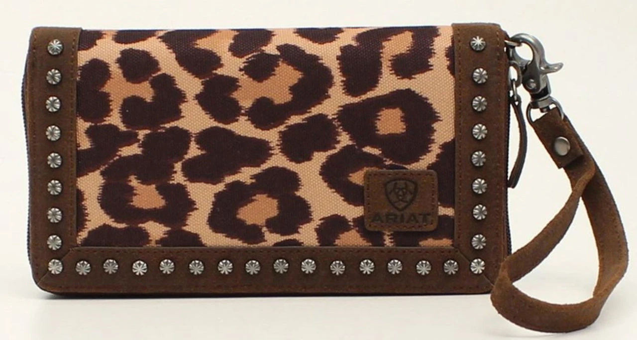 Ariat Cruiser Matcher Brown Leopard Print Clutch 1 Ariat Cruiser Matcher Brown Leopard Print Clutch