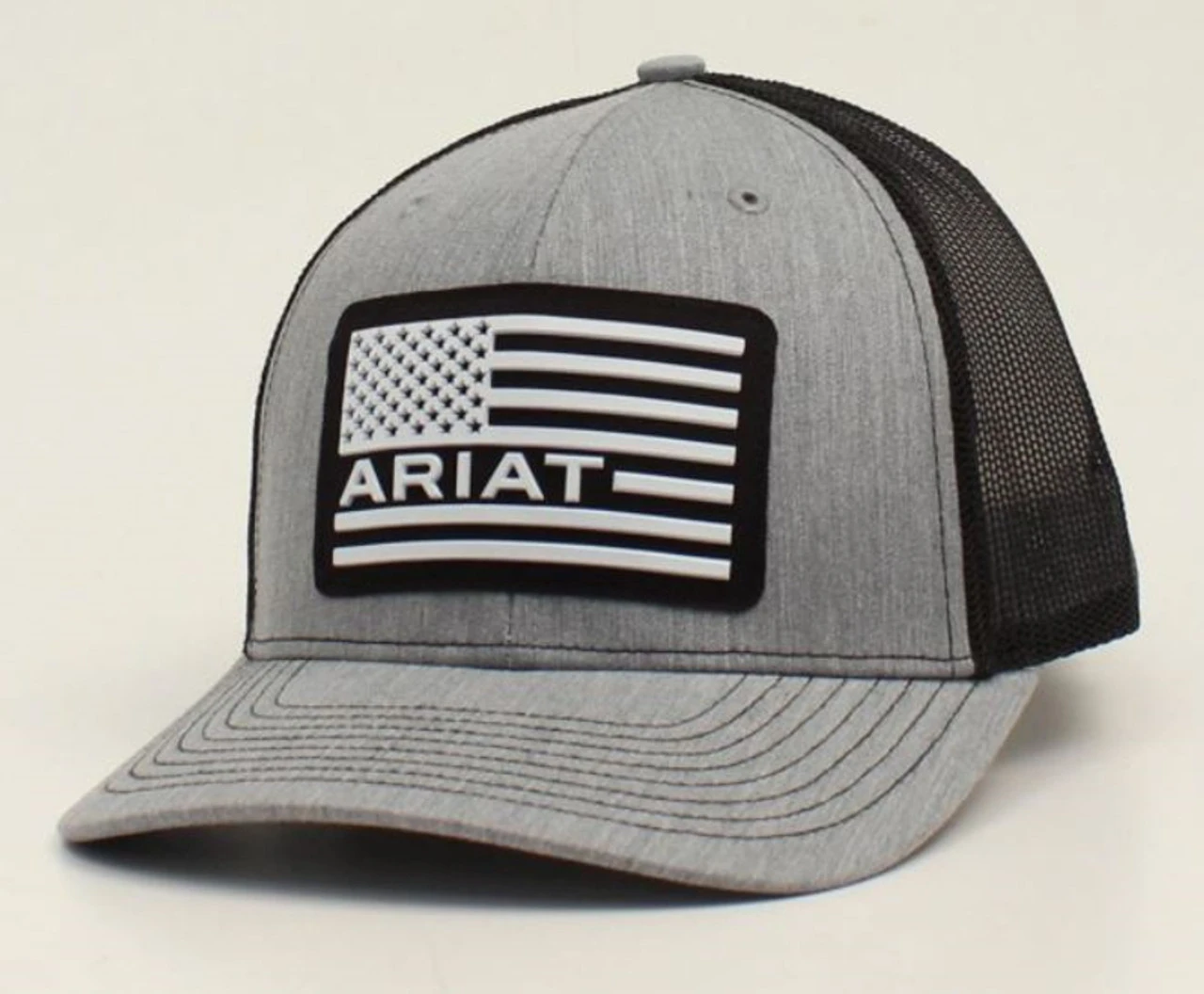 Ariat Mens R112 Rubber USA Flag Logo Cap 1 Ariat Mens R112 Rubber USA Flag Logo Cap