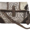 Ariat Phoenix Leather Calf Hair Crossbody Purse
