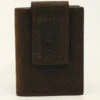 Ariat Rowdy Brown Leather Bi-Fold Wallet With Magnetic Money Clip