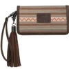 Ariat Serape & Leather Clutch Wallet