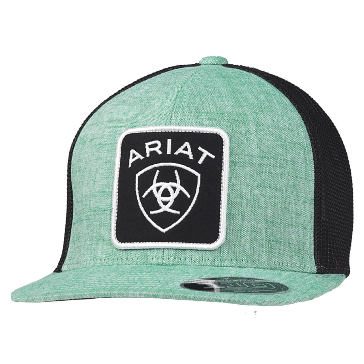 Ariat Mens FlexFit 110 Green W/Black Mesh Ball Cap 1 Ariat Mens FlexFit 110 Green W/Black Mesh Ball Cap
