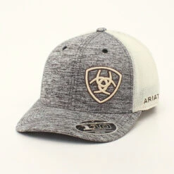 Ariat Mens Heather Grey Sheild Logo Cap