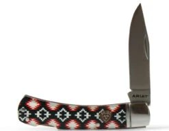 Ariat Southwest Logo Shield Folding Knife