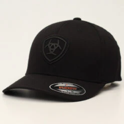 Ariat Mens FlexFit Cap- All Black