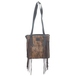 Ariat Brown Scarlett Fringe Cowhide Tote