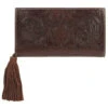 Ariat Victoria Collection Floral Tooled Genuine Leather Clutch Wallet