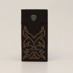 Ariat Men's Medium Brown Rodeo Stitch Wallet
