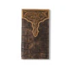 Ariat Womens Brown Rodeo Wallet With Floral Embossing