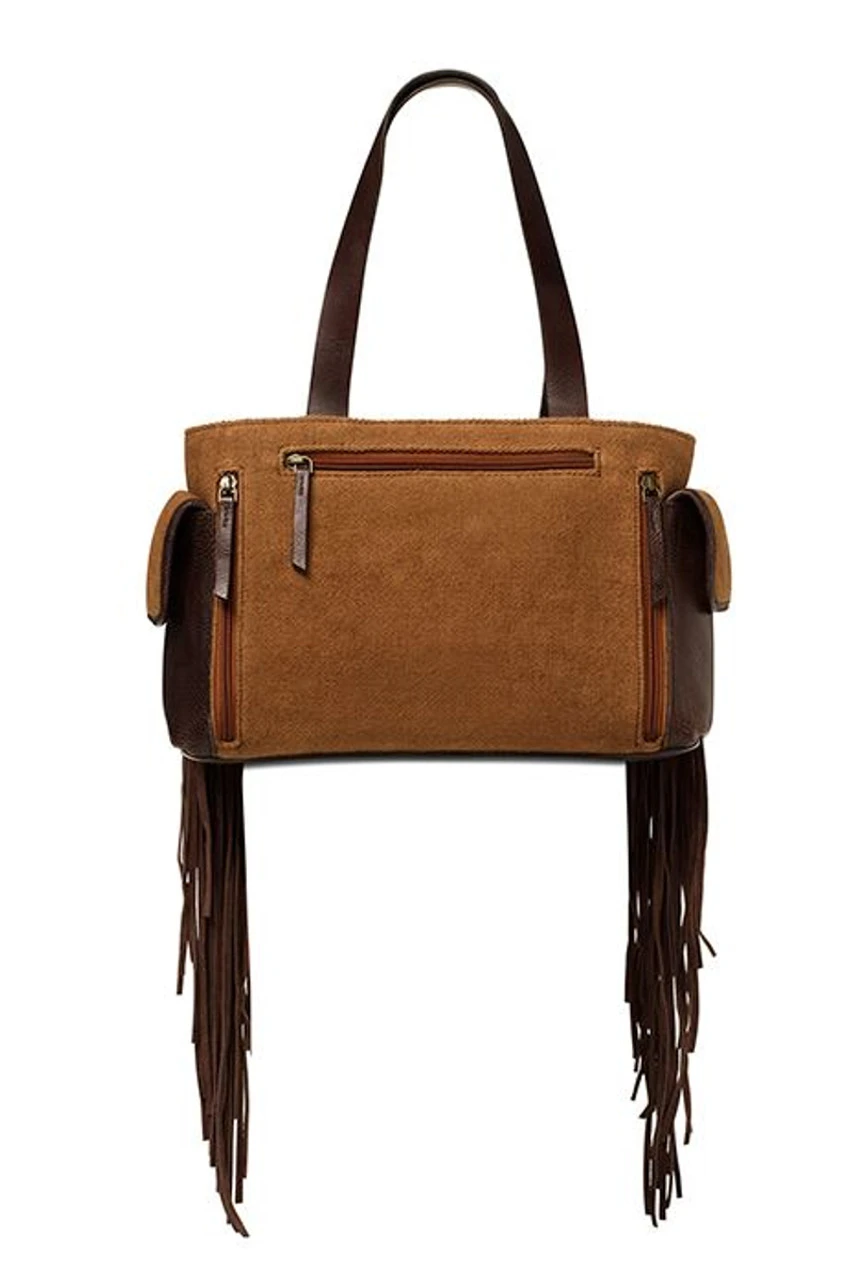 Ariat Womens Brown Conceal Carry Satchel With Aztec Print 2 Ariat Womens Brown Conceal Carry Satchel With Aztec Print - Image 2