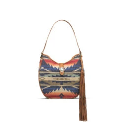Ariat Womens Multi Colored Southwestern Pattern Conceal Carry Hobo Bag