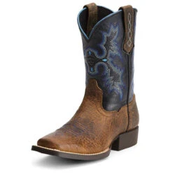 Ariat - Children's Tombstone Square Toe Boot - Earth