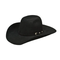 Ariat - Youth Black Wool Hat - Crown 4-7/8