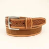 Ariat - Mens Embossed Basketweave With Contrast Stitching Belt