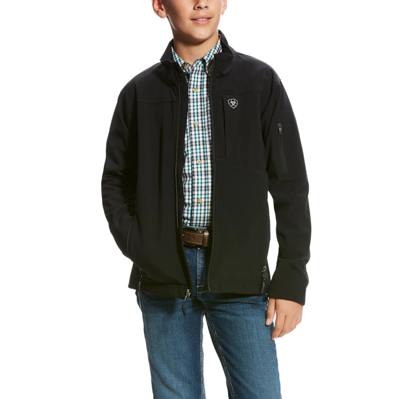 Ariat - Boys Black Vernon 2.0 Softshell Jacket 1 Ariat - Boys Black Vernon 2.0 Softshell Jacket