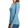 Ariat - Womens Blue Long Sleeve Flame Resistant Work Shirt