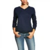 Ariat - Womens Navy FR V-Neck Long Sleeve Shirt
