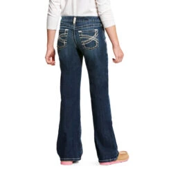 Ariat Girls R.E.A.L. Dresden Entwined Boot Cut Jeans