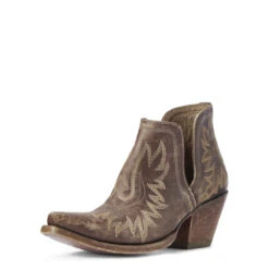 Ariat Womens Dixon Distressed Stonewash Brown Bootie