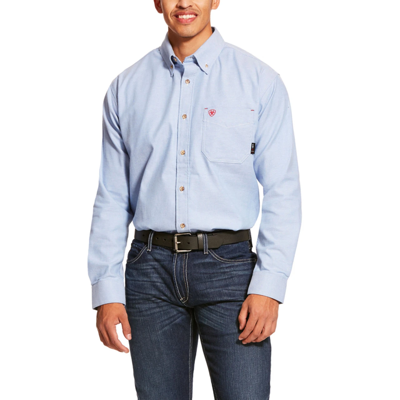 Ariat Mens FR Solid Twill DuraStretch Work Shirt 2 Ariat Mens FR Solid Twill DuraStretch Work Shirt - Image 2