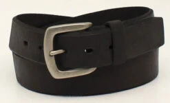Ariat Mens Black Embossed Logo Belt