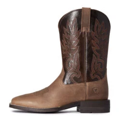 Ariat Mens Shock Shield Layton Authentic Brown & Chocolate Chip Square Toe Boots -Ariat Shop P2392670 03 91028.1631892455