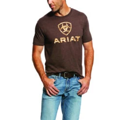Ariat Mens Brown Liberty USA Short Sleeve T-Shirt 5 Ariat Mens Brown Liberty USA Short Sleeve T-Shirt -Ariat Shop P2410210 01 68700.1630132436