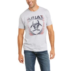 Ariat Mens Grey Shade Logo T-Shirt