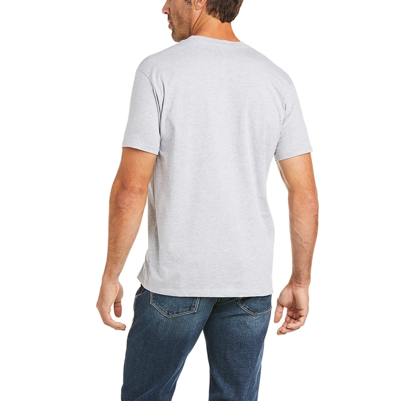 Ariat Mens Grey Shade Logo T-Shirt 2 Ariat Mens Grey Shade Logo T-Shirt - Image 2