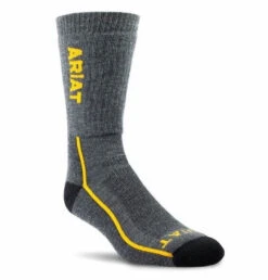 Ariat Mens Mid Weight Cotton Crew Socks - AR2229