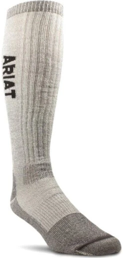 Ariat Unisex Mid Weight Merino Arch Support Reinforced Over The Calf Socks