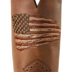 Ariat Mens Distressed Brown Roughstock Patriot Square Toe Boot -Ariat Shop P2493355 3 51043.1641341641