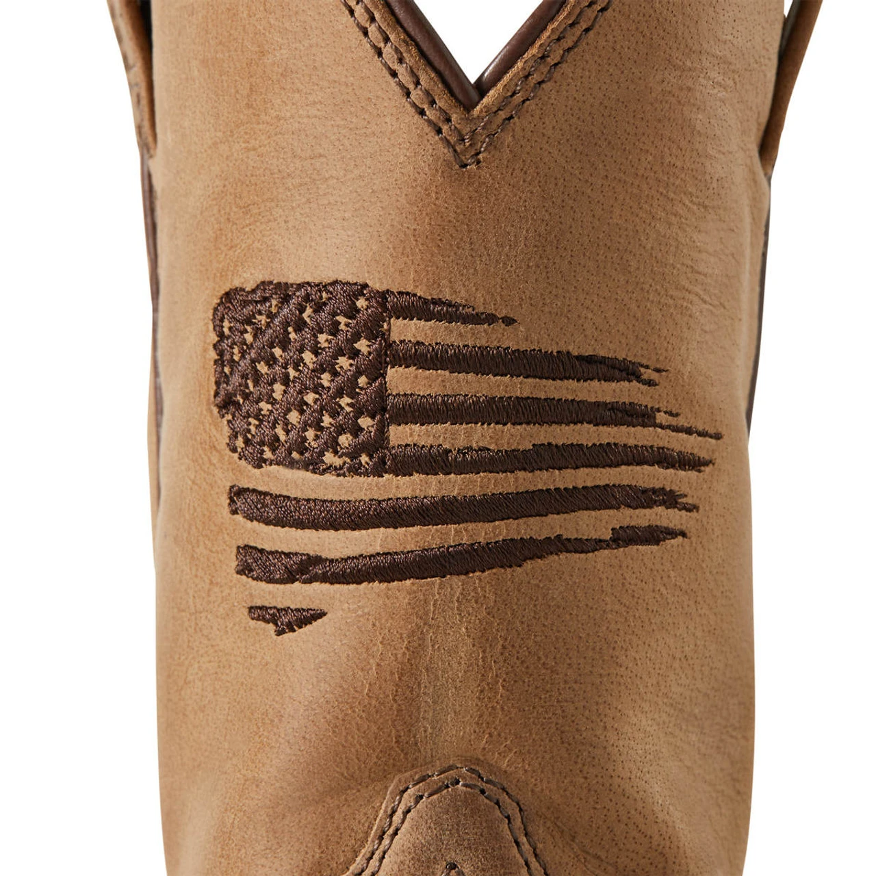 Ariat Boys Homestead Brown Patriot 2.0 Wide Square Toe Boots 3 Ariat Boys Homestead Brown Patriot 2.0 Wide Square Toe Boots - Image 3