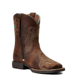 Ariat Girls Bright Eyes II Wide Square Toe Boots -Ariat Shop P2504955 3 90217.1641340289