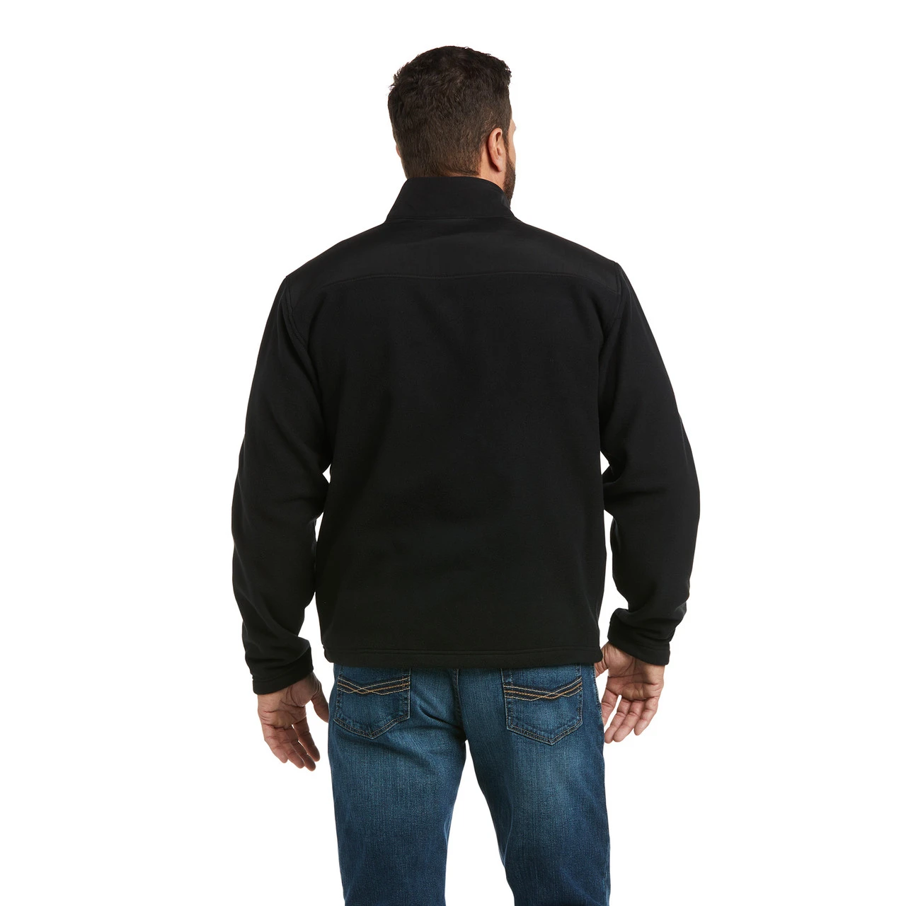 Ariat Mens Black Basis 2.0 1/4 Zip Sweatshirt 2 Ariat Mens Black Basis 2.0 1/4 Zip Sweatshirt - Image 2