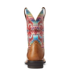 Ariat Girls Ridge Tan & Old Muted Serape Lonestar Square Toe Boots -Ariat Shop P2563650 3 55166.1661195858