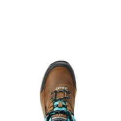 Ariat Womens Weathered Brown & Turquoise Terrain H2O Hiking Boot -Ariat Shop P2563815 4 63248.1661195720