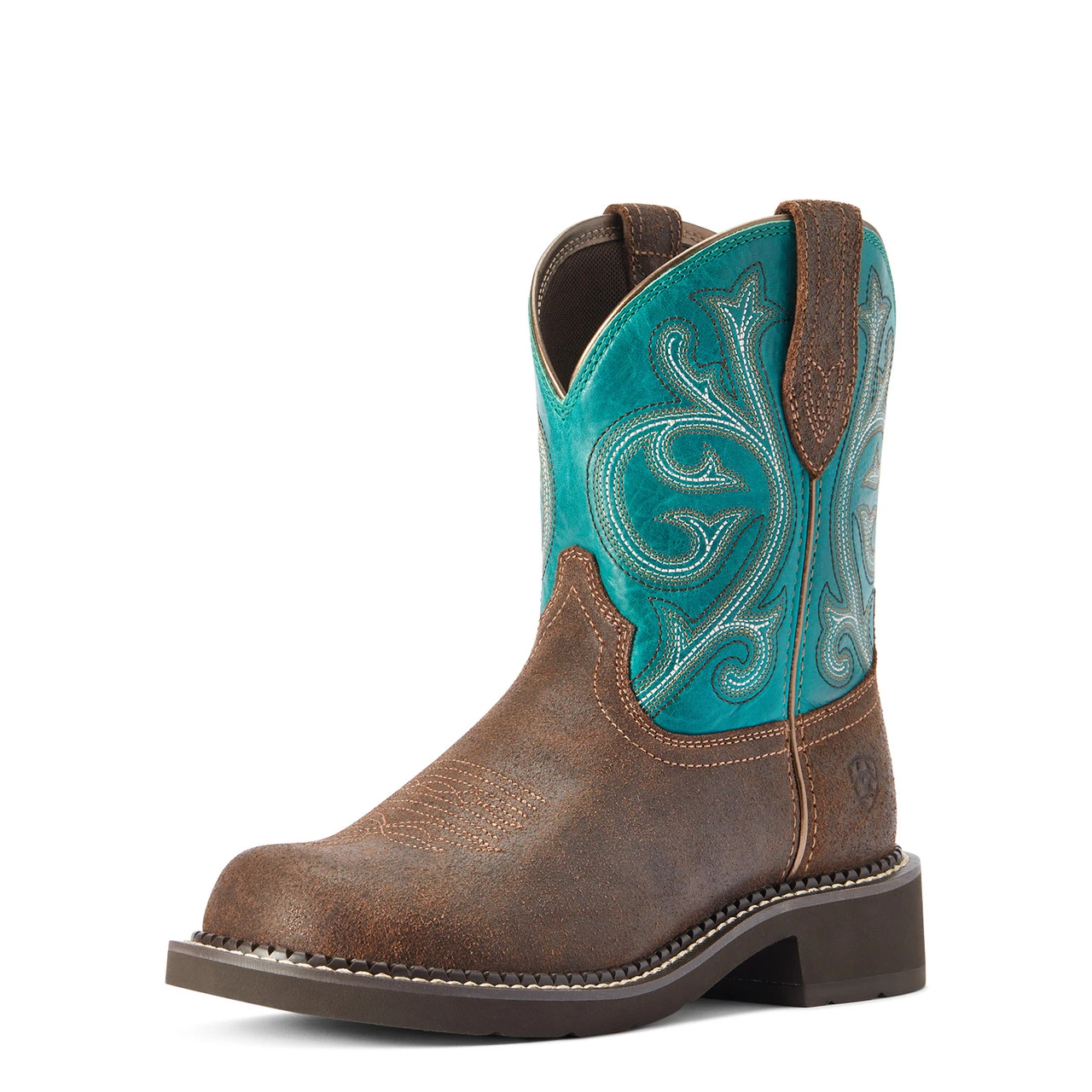 Ariat Womens Worn Hickory & Shamrock Fatbaby Heritage Boots 1 Ariat Womens Worn Hickory & Shamrock Fatbaby Heritage Boots