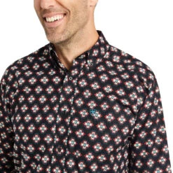 Ariat Mens Black Kasey Classic Fit Long Sleeve Shirt 5 Ariat Mens Black Kasey Classic Fit Long Sleeve Shirt -Ariat Shop P2647210 3 73292.1665421384