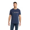 Ariat Mens Navy Heather Chimayo Graphic Short Sleeve T-Shirt