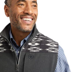 Ariat Mens Charcoal Vernon 2.0 Chimayo Softshell Vest -Ariat Shop P2647430 3 36391.1665421277