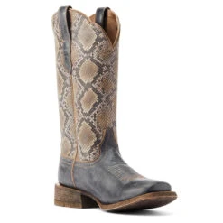 Ariat Womens Beduino Black & Natural Snake Frontier Farrah Wide Square Toe Boots -Ariat Shop P2672620 3 58533.1672764973