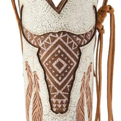 Ariat Womens Barn Brown & Crackled White Steer Wide Square Toe Boots -Ariat Shop P2672790 4 85726.1675716269