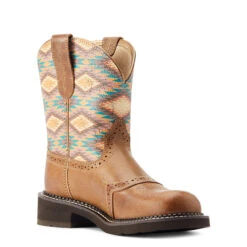Ariat Womens Coastal Tan Aztec Fatbaby Heritage Farrah Boots 8 Ariat Womens Coastal Tan Aztec Fatbaby Heritage Farrah Boots -Ariat Shop P2673215 3 33990.1673304371