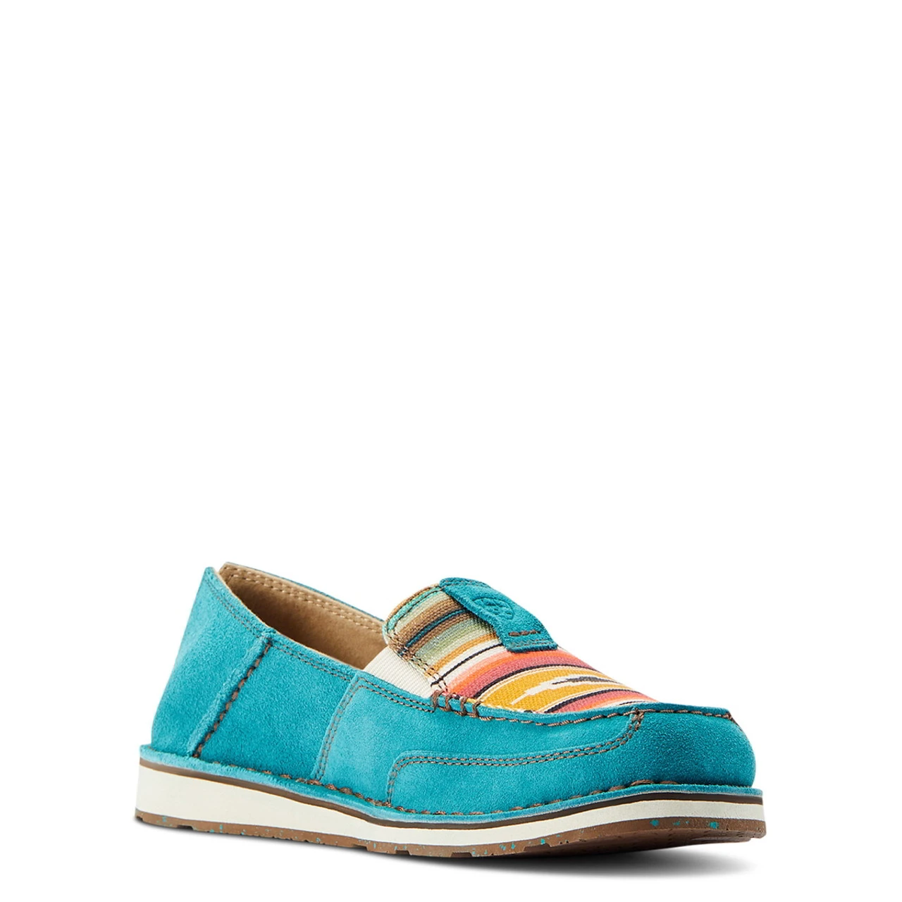 Ariat Womens Teal Suede Serape Cruiser 3 Ariat Womens Teal Suede Serape Cruiser - Image 3