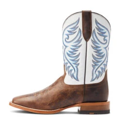 Ariat Mens Coastal Cream & Pecan Brown Wiley Performance Wide Square Toe Boots -Ariat Shop P2674705 4 66784.1673304246