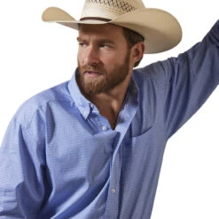 Ariat Mens White Leo Casual Series Classic Fit Long Sleeve Shirt -Ariat Shop P2761235 4 95500.1672764536