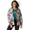 Ariat Womens Baja Jacquard Shacket Shirt Jacket